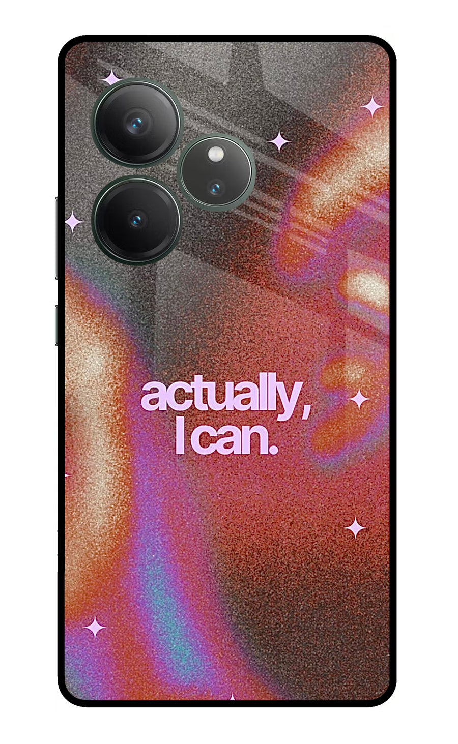 Pink Aura Realme GT 6 Back Cover, Glass case