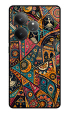 Folk Print Realme GT 6 Glass Case