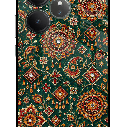 Green Pataka Realme GT 6 Glass Case