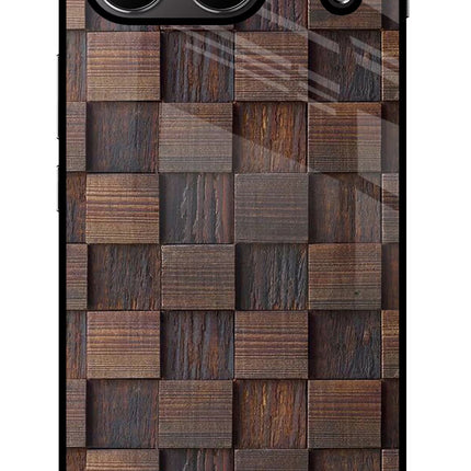 Wooden Cube Design OnePlus Nord 4 Glass Case