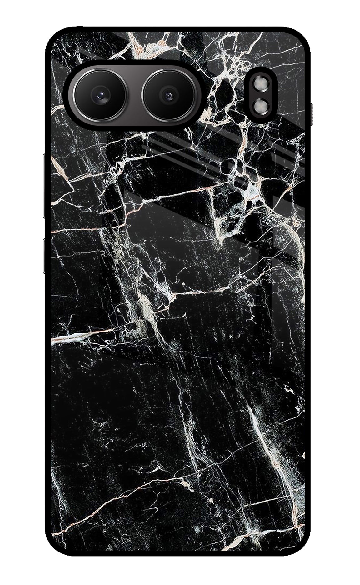 Black Marble Texture OnePlus Nord 4 Glass Case