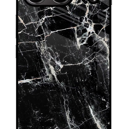 Black Marble Texture OnePlus Nord 4 Glass Case