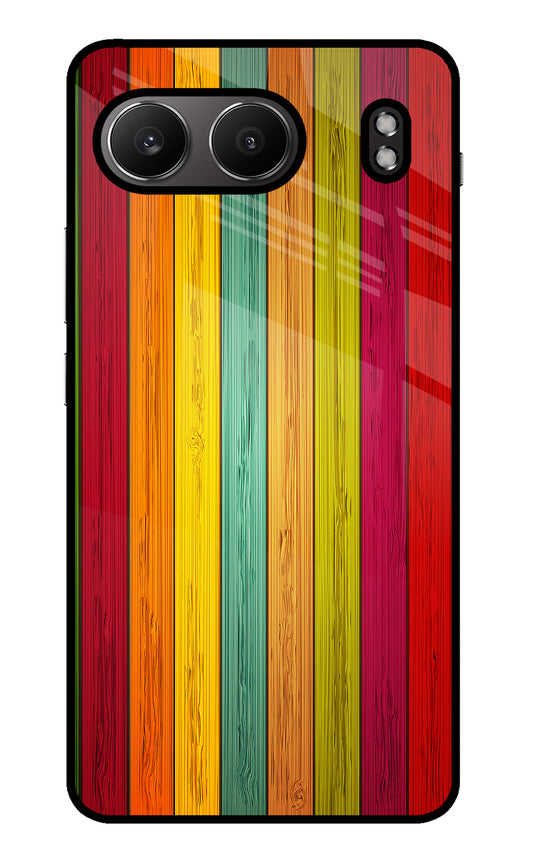 Multicolor Wooden OnePlus Nord 4 Glass Case