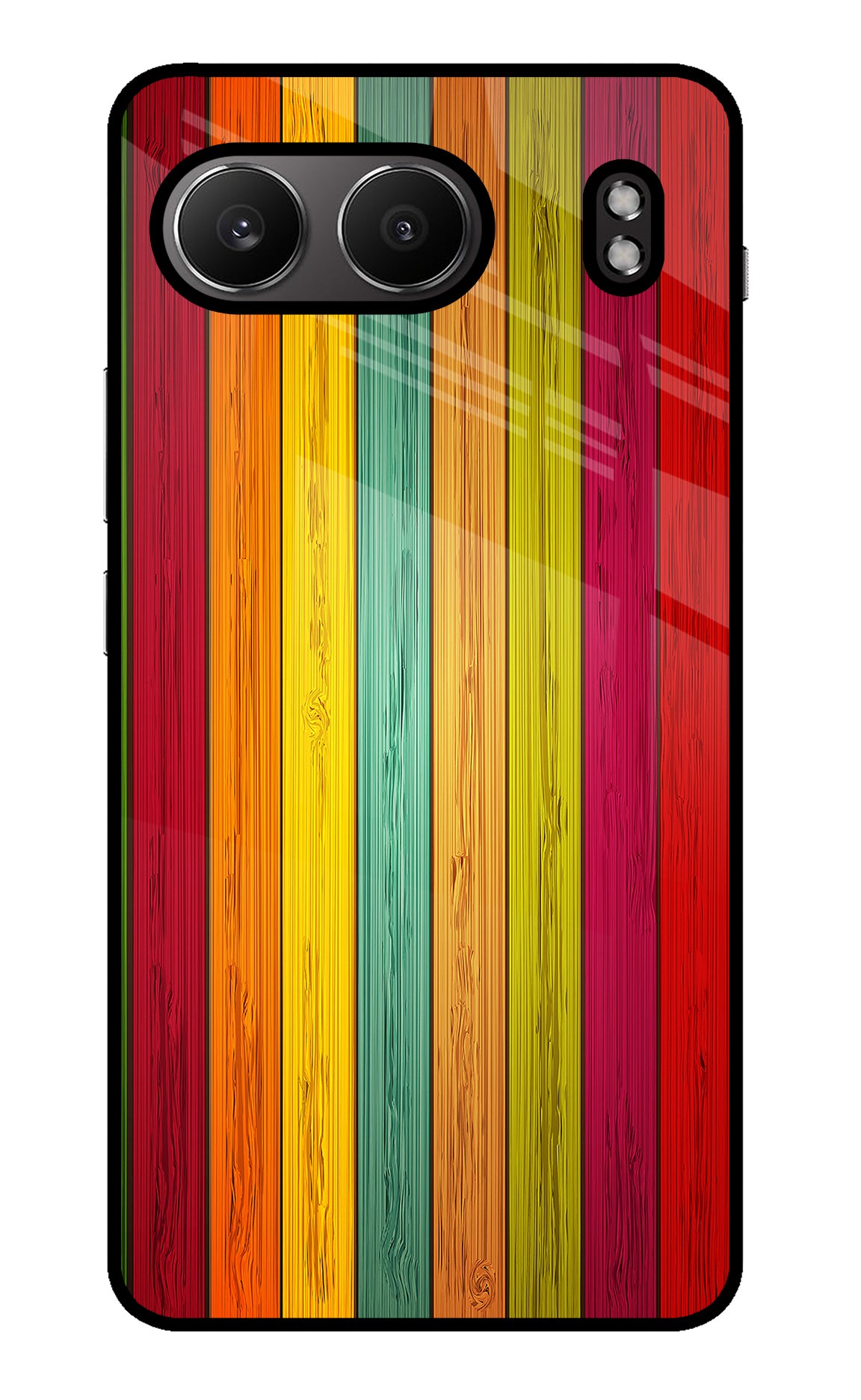 Multicolor Wooden OnePlus Nord 4 Back Cover