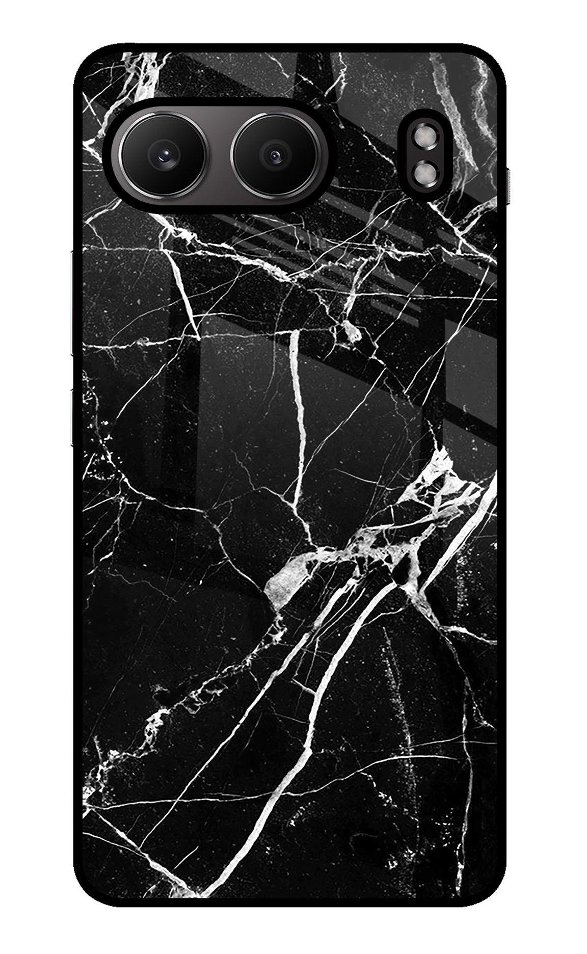 Black Marble Pattern OnePlus Nord 4 Glass Case