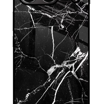 Black Marble Pattern OnePlus Nord 4 Glass Case