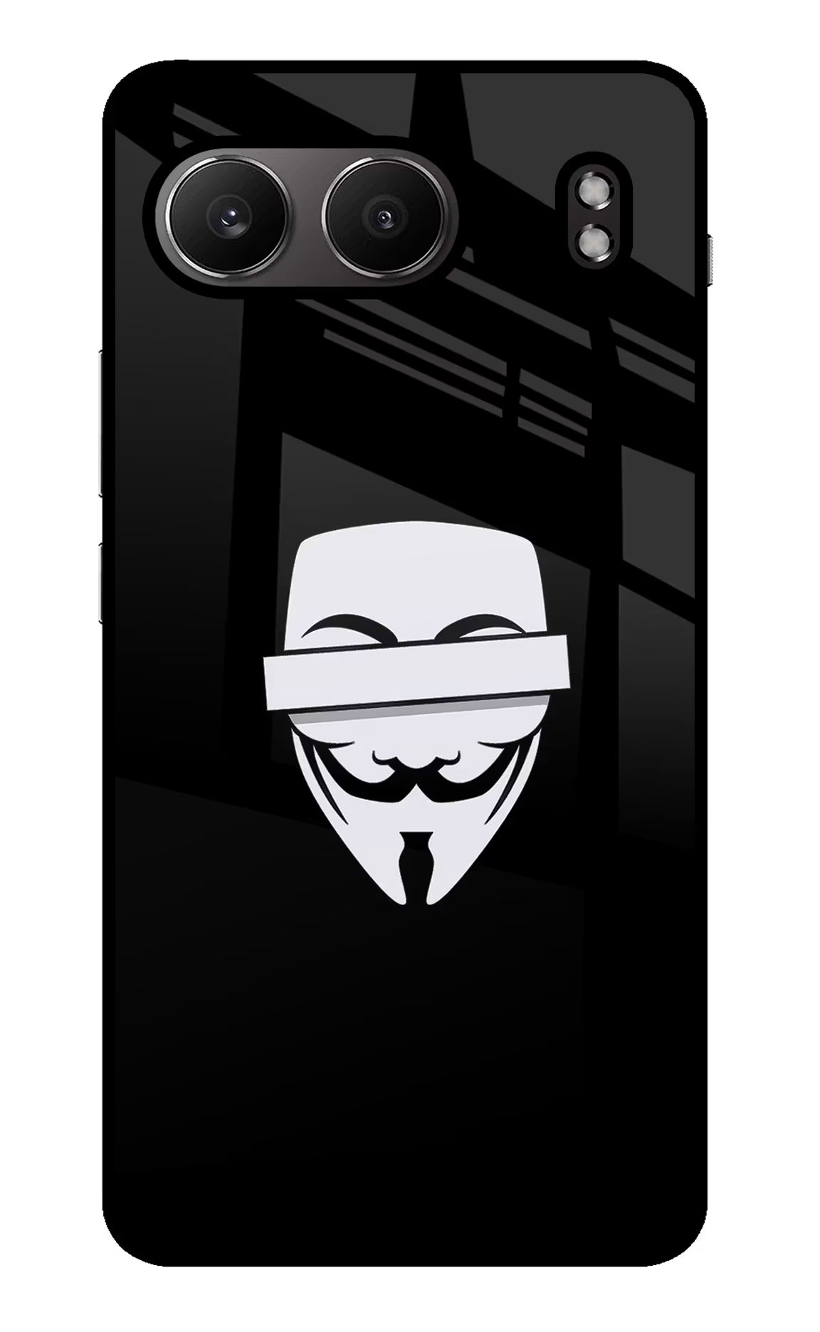 Anonymous Face OnePlus Nord 4 Glass Case Back Cover by Casekaro