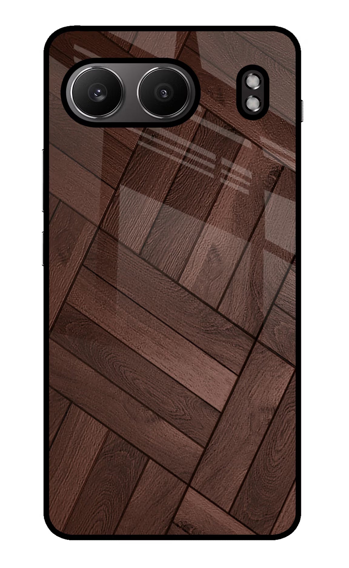Wooden Texture Design OnePlus Nord 4 Glass Case Back Cover by Casekaro