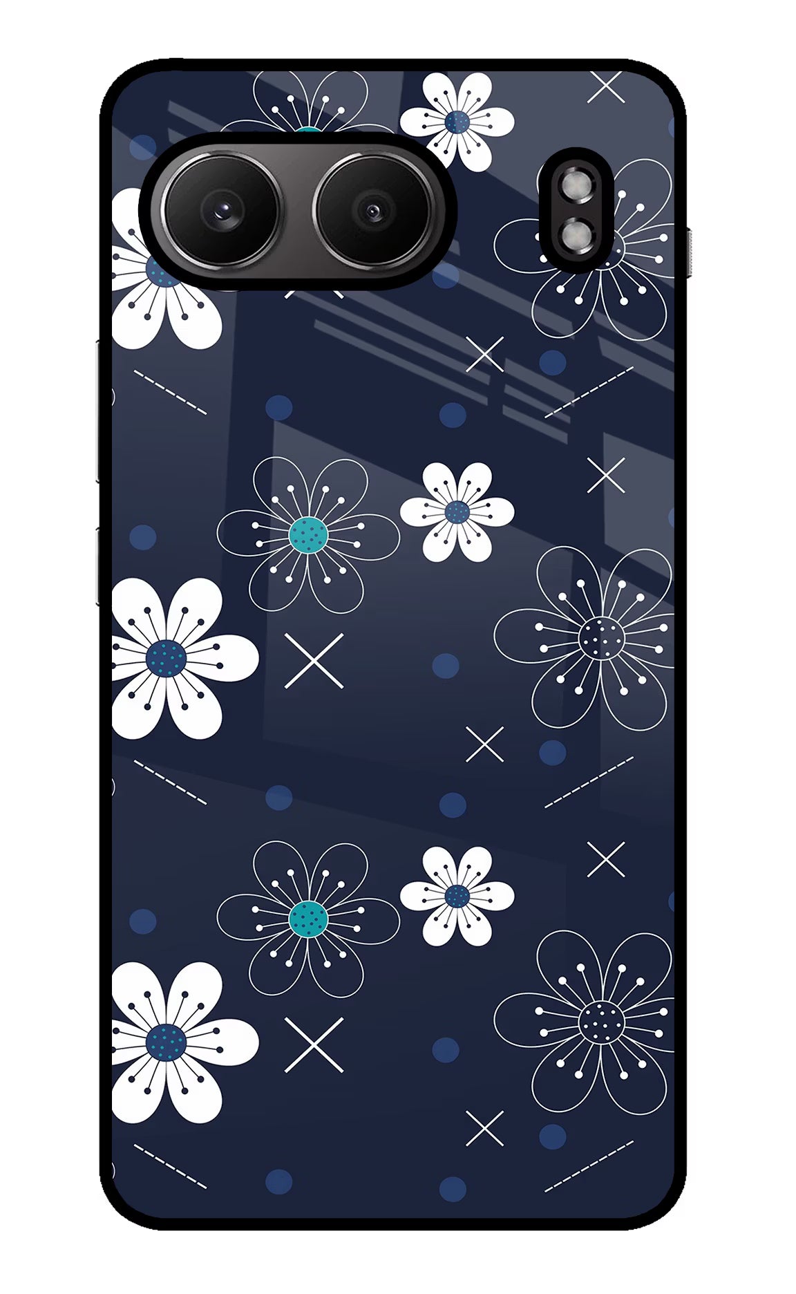 Flowers OnePlus Nord 4 Glass Case Back Cover by Casekaro