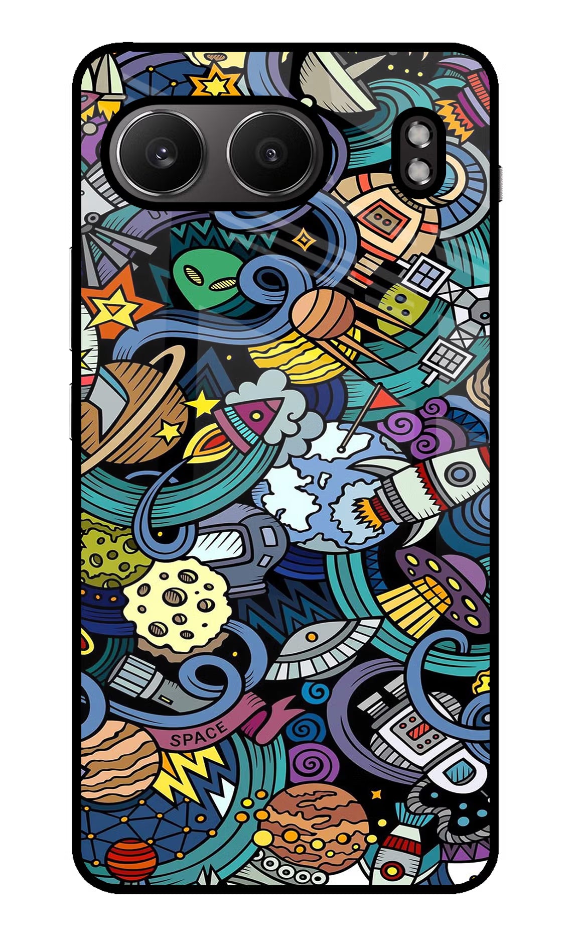 Space Abstract OnePlus Nord 4 Glass Case Back Cover by Casekaro