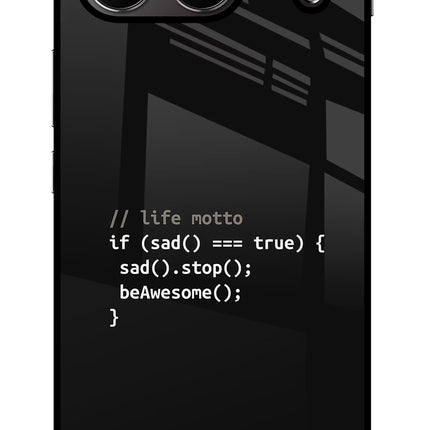 Life Motto Code OnePlus Nord 4 Glass Case