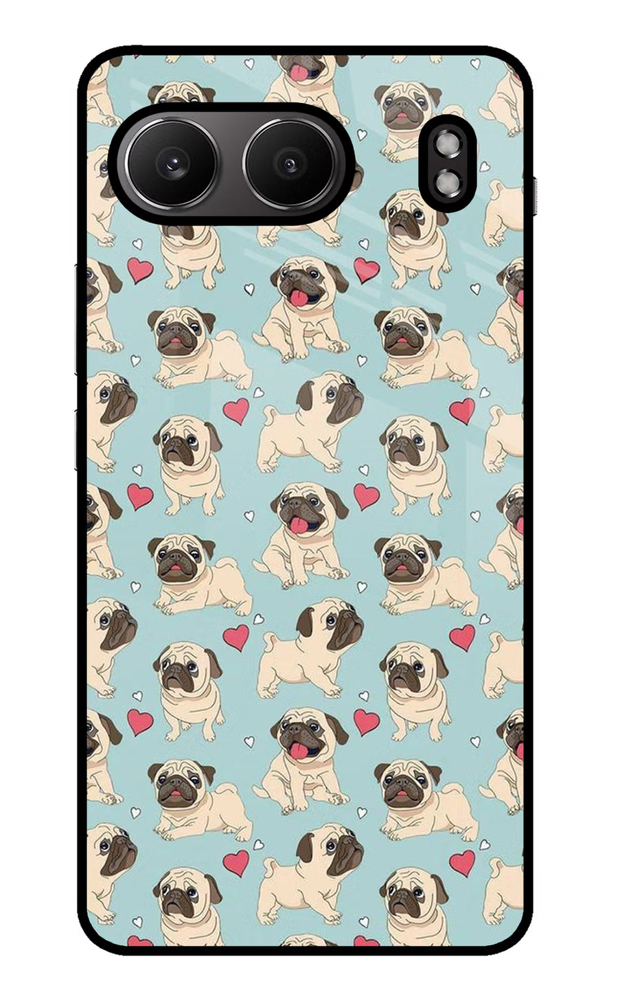 Pug Dog OnePlus Nord 4 Back Cover, Glass case