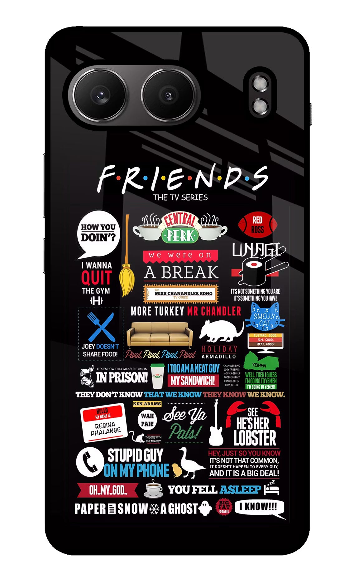 FRIENDS OnePlus Nord 4 Glass Case Back Cover by Casekaro