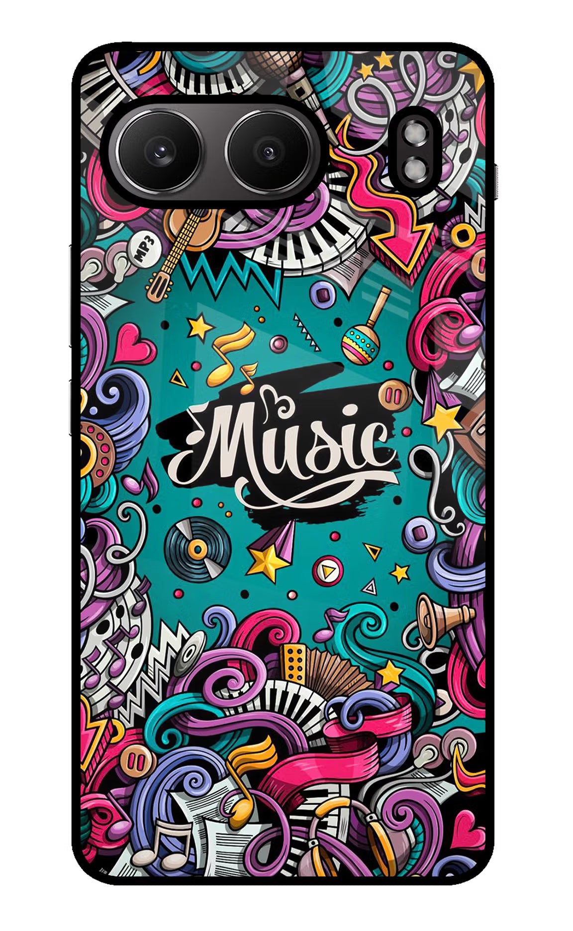 Music Graffiti OnePlus Nord 4 Glass Case