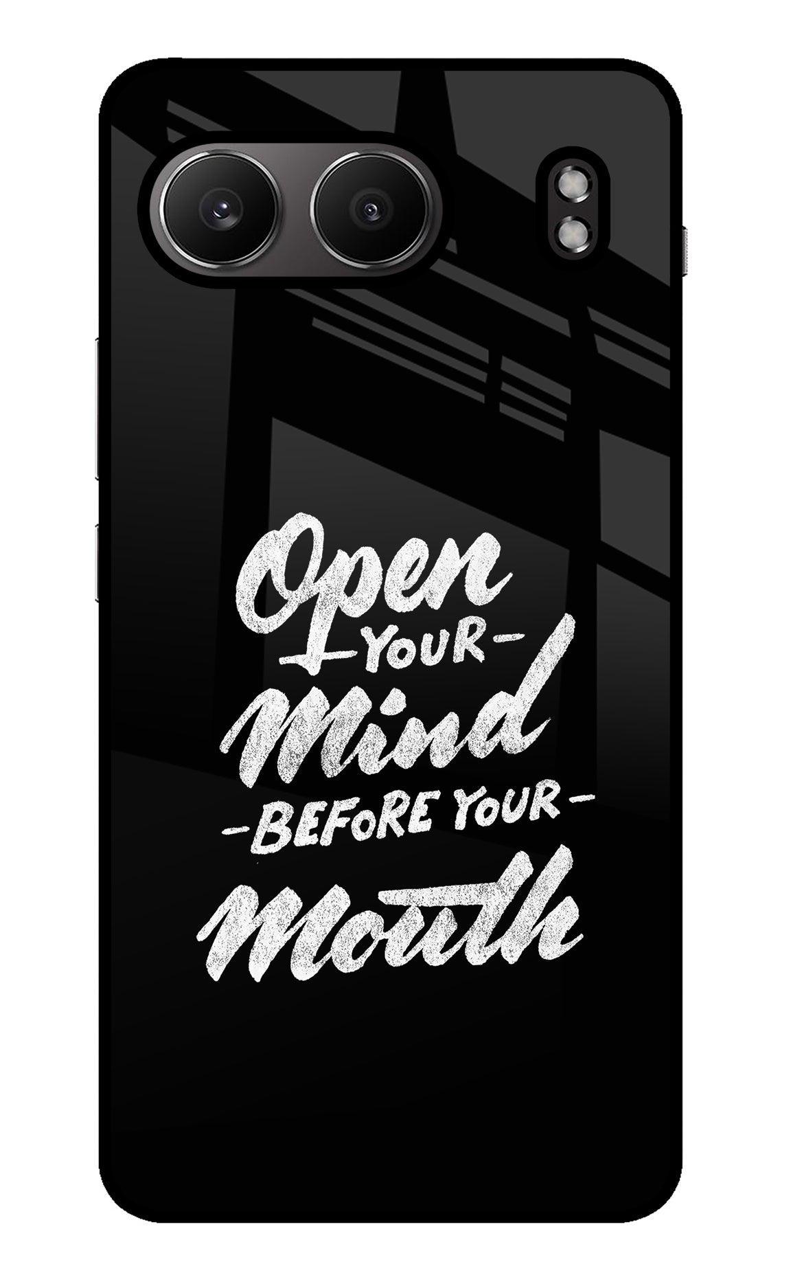 Open Your Mind Before Your Mouth OnePlus Nord 4 Back Cover