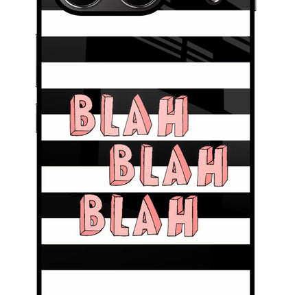 Blah Blah Blah OnePlus Nord 4 Glass Case Back Cover by Casekaro