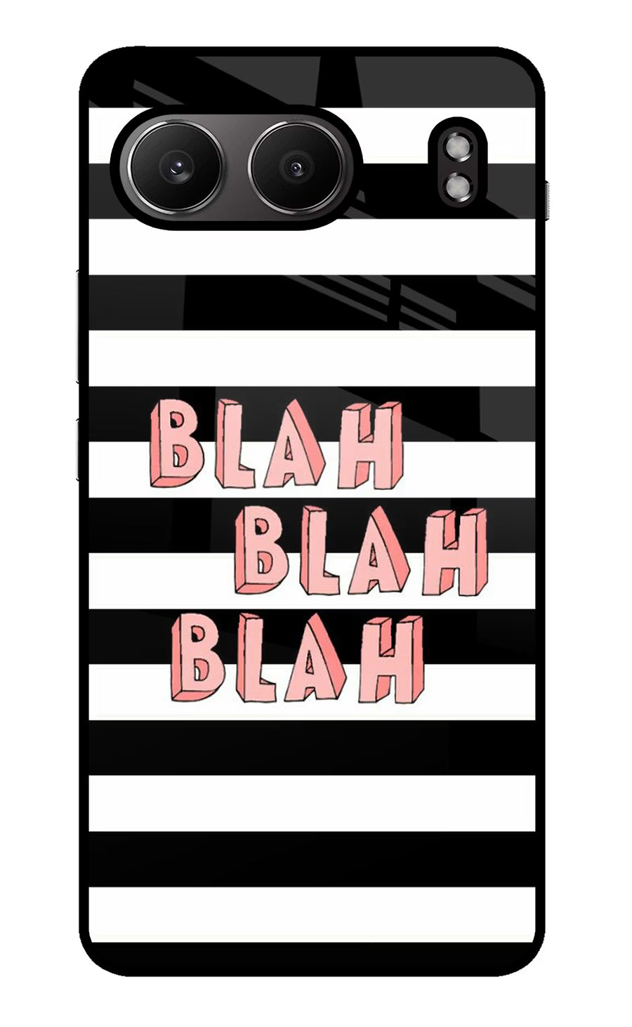 Blah Blah Blah OnePlus Nord 4 Back Cover, Glass case