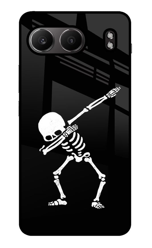 Dabbing Skeleton Art OnePlus Nord 4 Glass Case
