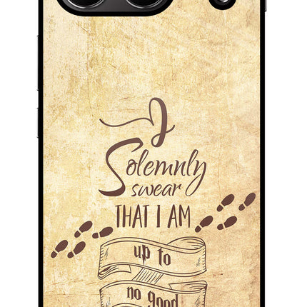 I Solemnly swear that i up to no good OnePlus Nord 4 Glass Case Back Cover by Casekaro