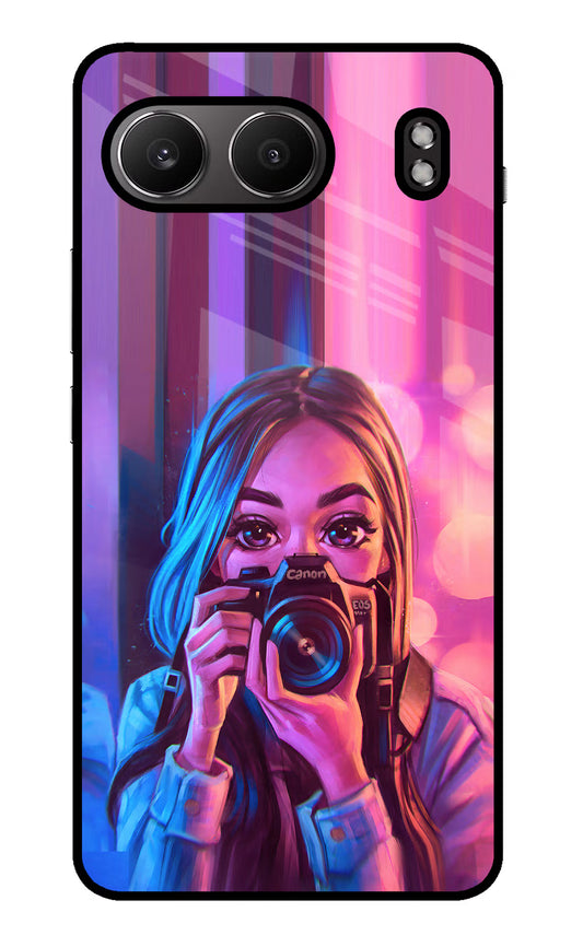 Girl Photographer OnePlus Nord 4 Glass Case