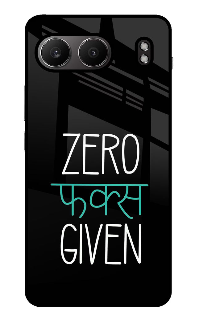 Zero Fucks Given OnePlus Nord 4 Glass Case