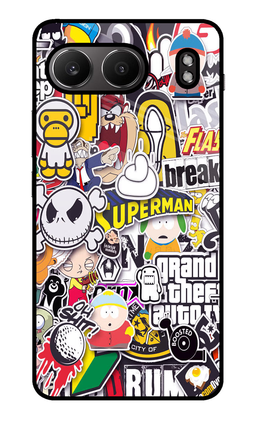 Sticker Bomb OnePlus Nord 4 Back Cover, Glass case