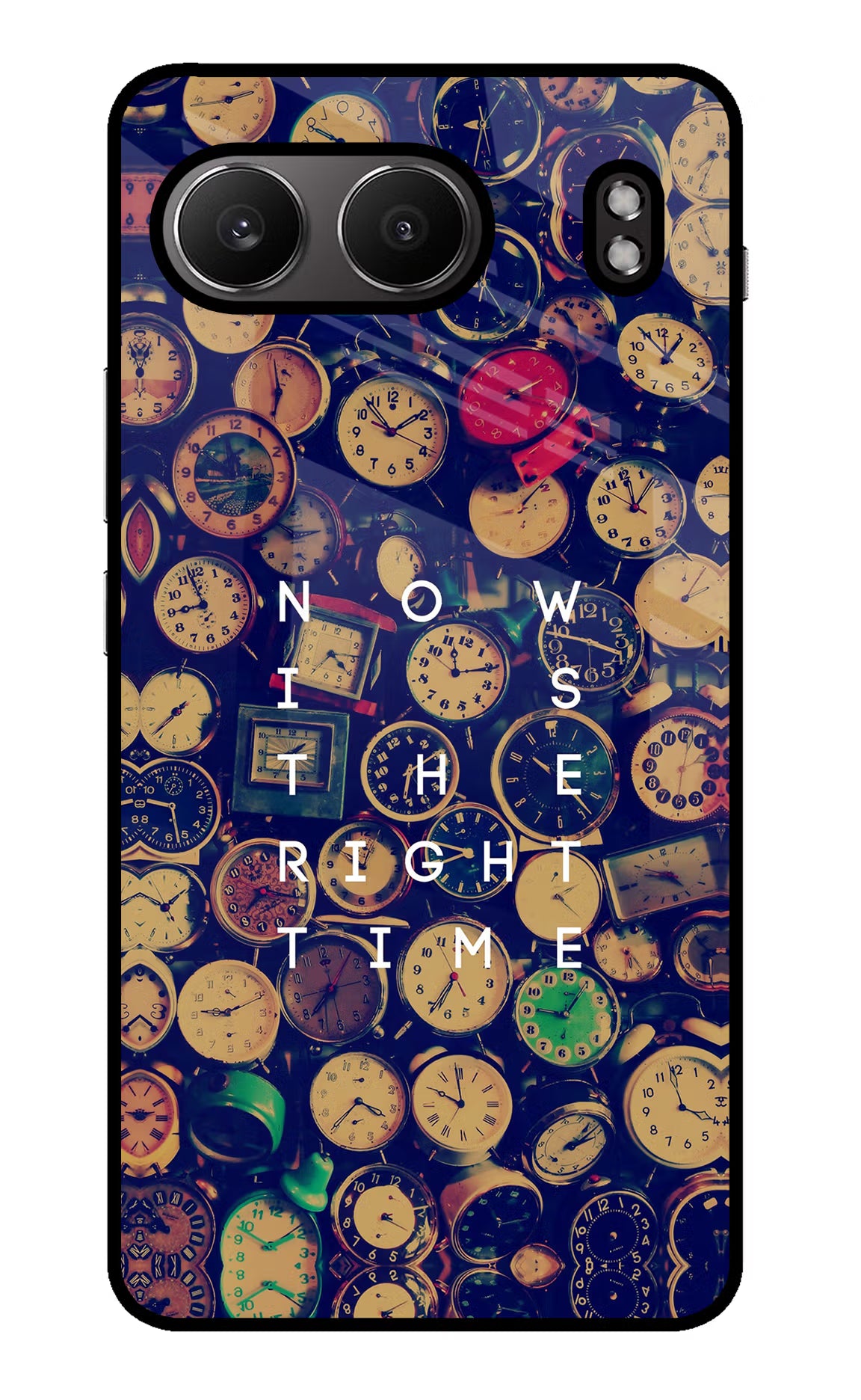 Now is the Right Time Quote OnePlus Nord 4 Glass Case Back Cover by Casekaro