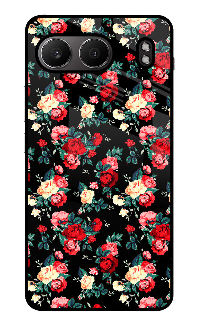Rose Pattern OnePlus Nord 4 Glass Case