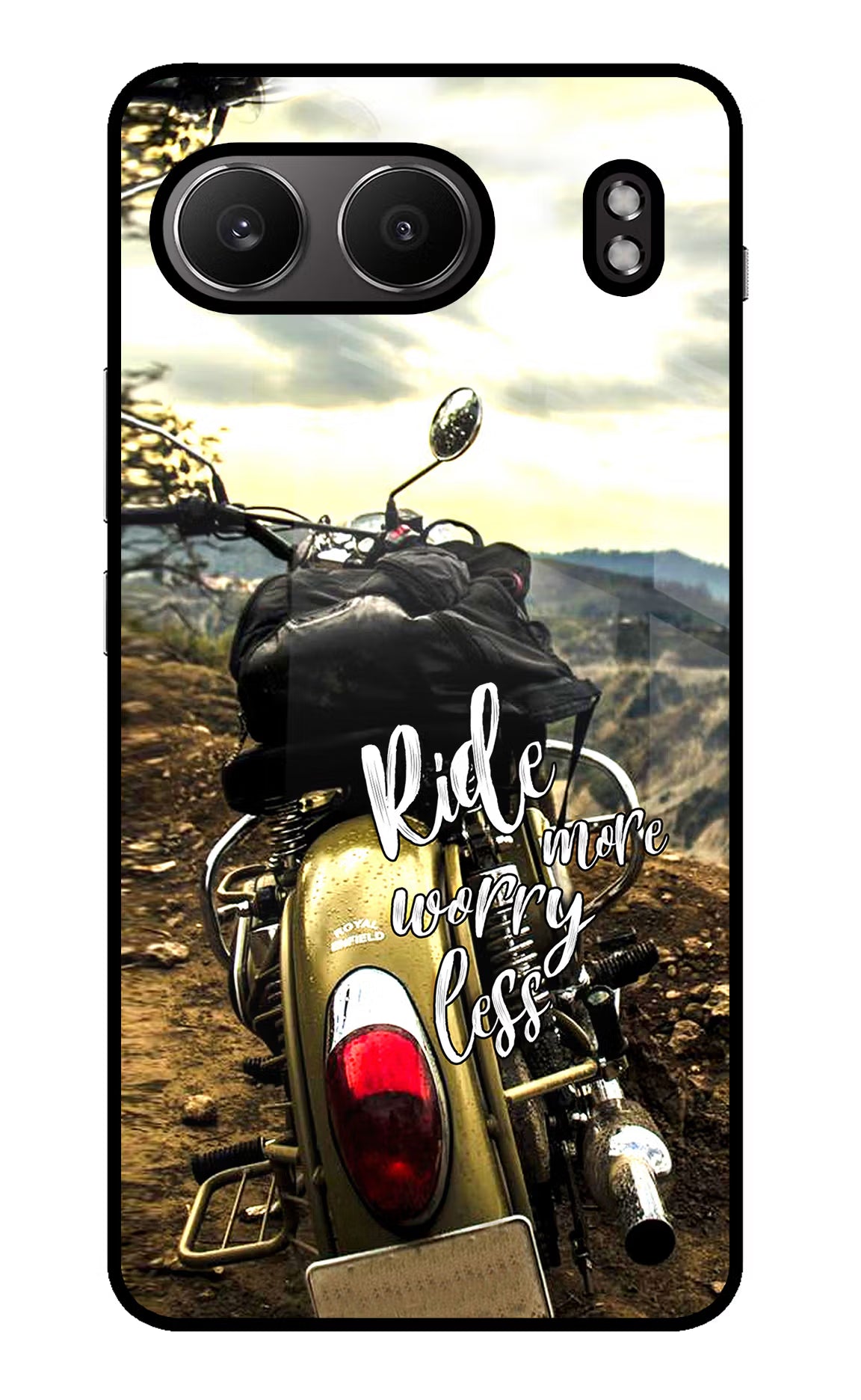 Ride More Worry Less OnePlus Nord 4 Glass Case Back Cover by Casekaro