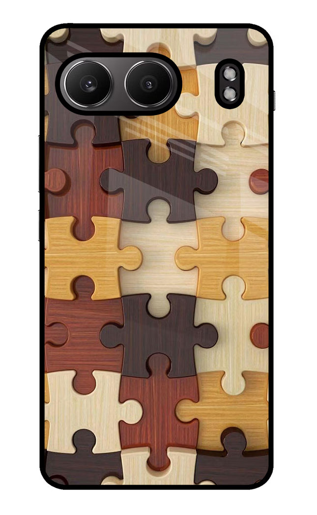 Wooden Puzzle OnePlus Nord 4 Glass Case