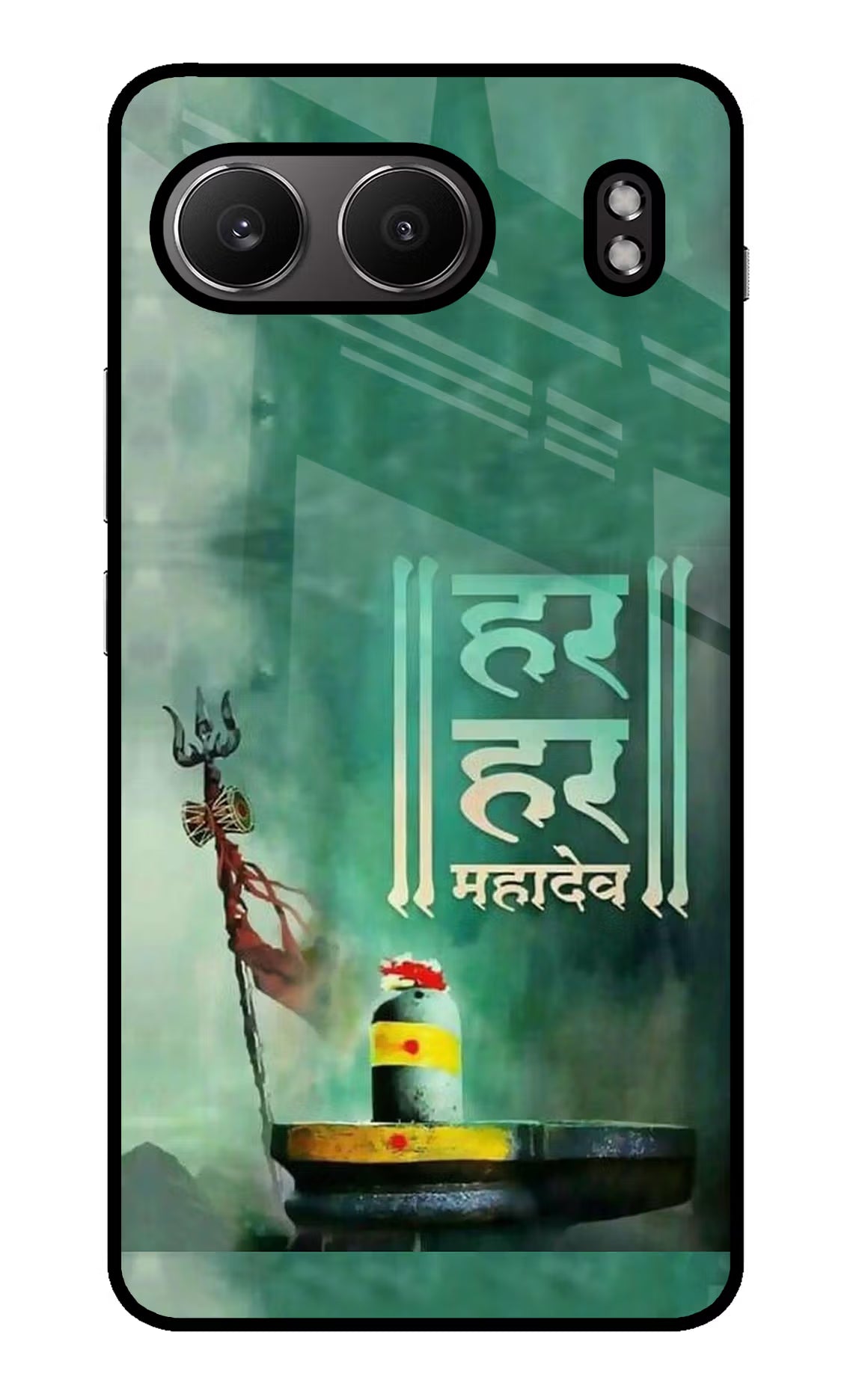Har Har Mahadev Shivling OnePlus Nord 4 Glass Case Back Cover by Casekaro