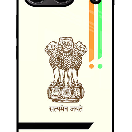Satyamev Jayate Brown Logo OnePlus Nord 4 Glass Case
