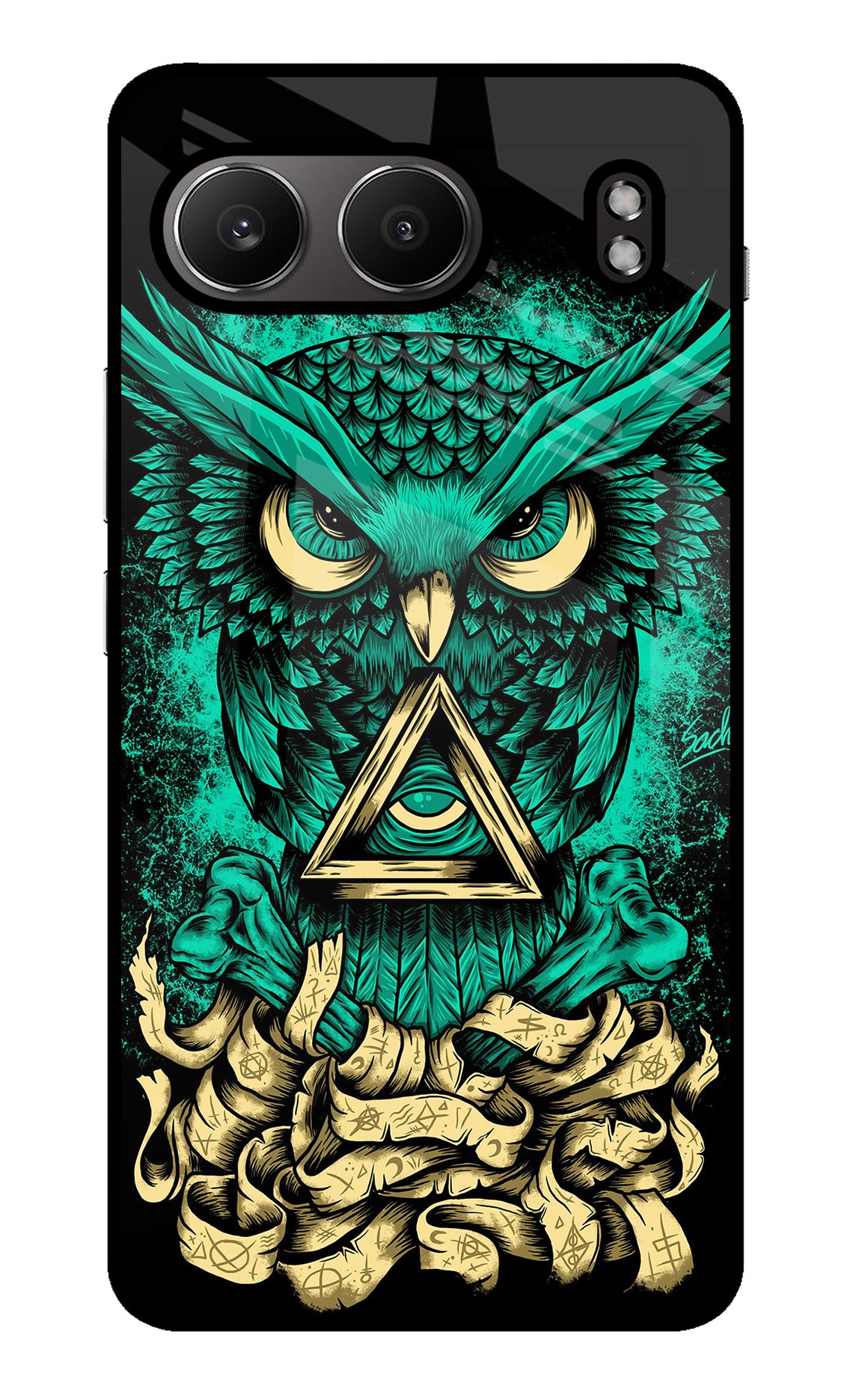 Green Owl OnePlus Nord 4 Glass Case