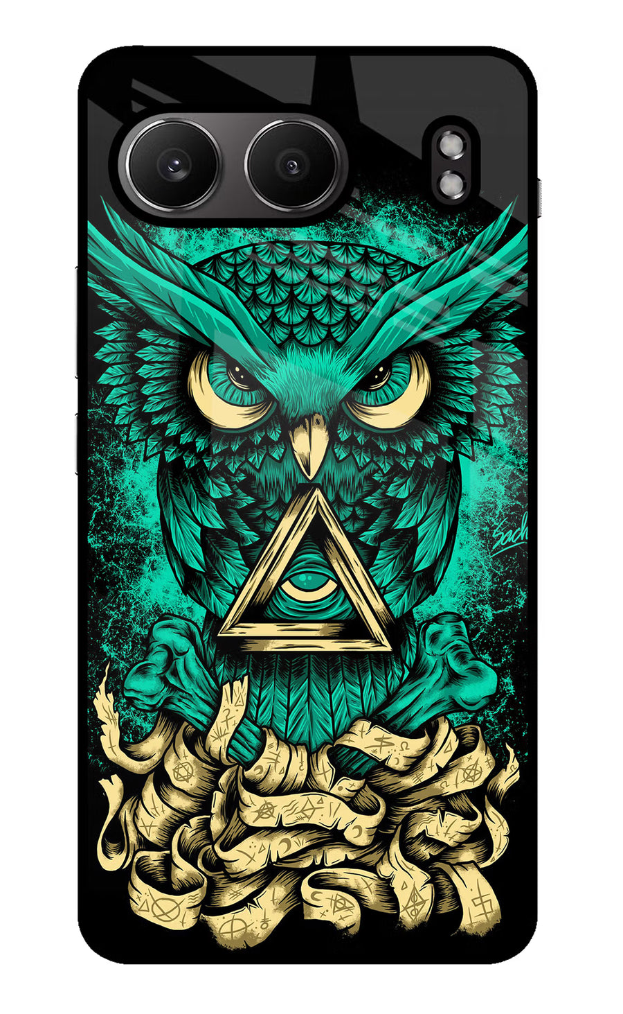 Green Owl OnePlus Nord 4 Back Cover, Glass case