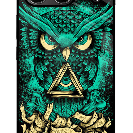 Green Owl OnePlus Nord 4 Glass Case