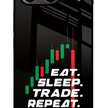 Eat Sleep Trade Repeat OnePlus Nord 4 Glass Case