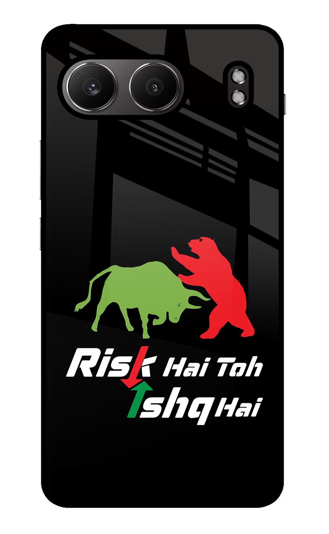 Risk Hai Toh Ishq Hai OnePlus Nord 4 Glass Case Back Cover by Casekaro