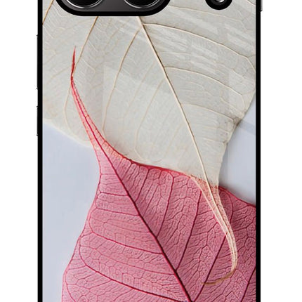 White Pink Leaf OnePlus Nord 4 Glass Case