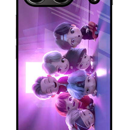 BTS Chibi OnePlus Nord 4 Glass Case