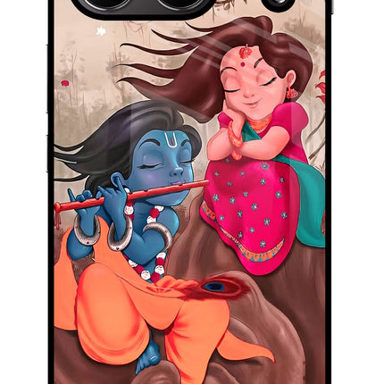 Radhe Krishna OnePlus Nord 4 Glass Case Back Cover by Casekaro