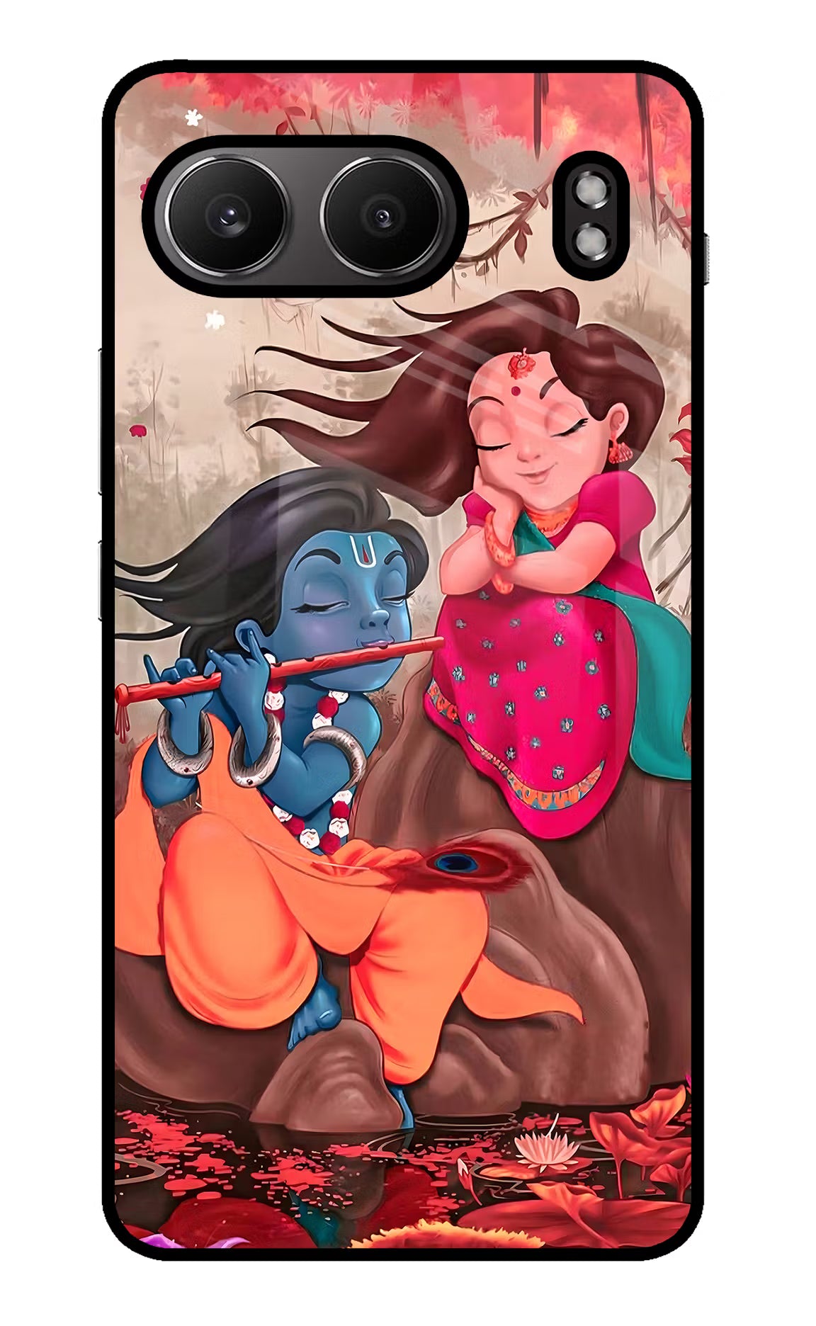 Radhe Krishna OnePlus Nord 4 Glass Case Back Cover by Casekaro