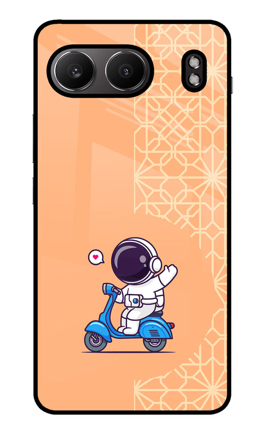 Cute Astronaut Riding OnePlus Nord 4 Glass Case