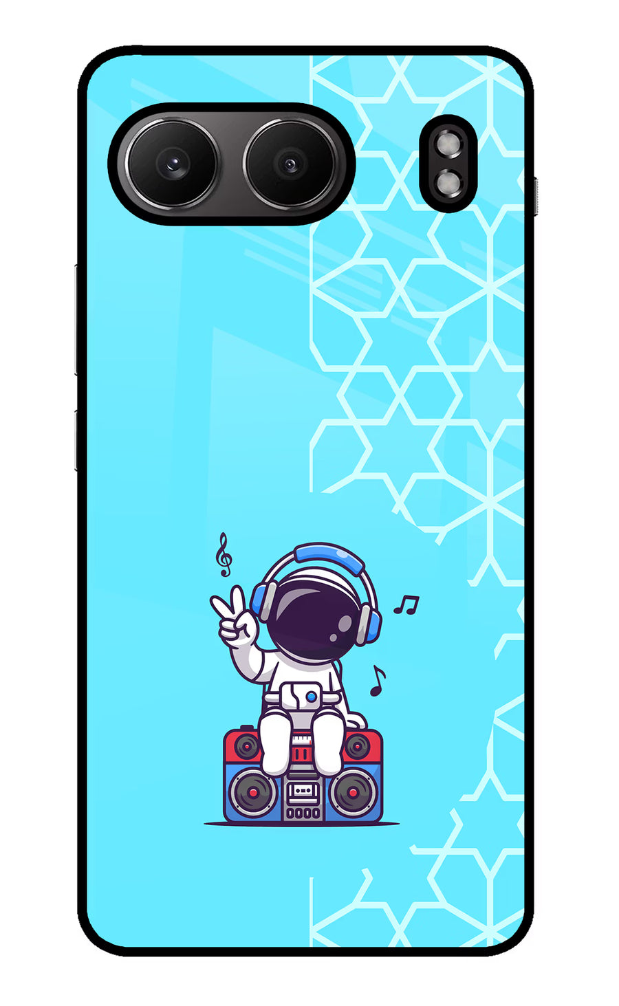 Cute Astronaut Chilling OnePlus Nord 4 Back Cover, Glass case