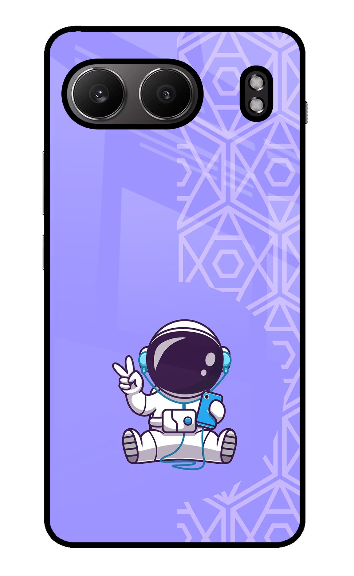 Cute Astronaut Chilling OnePlus Nord 4 Glass Case