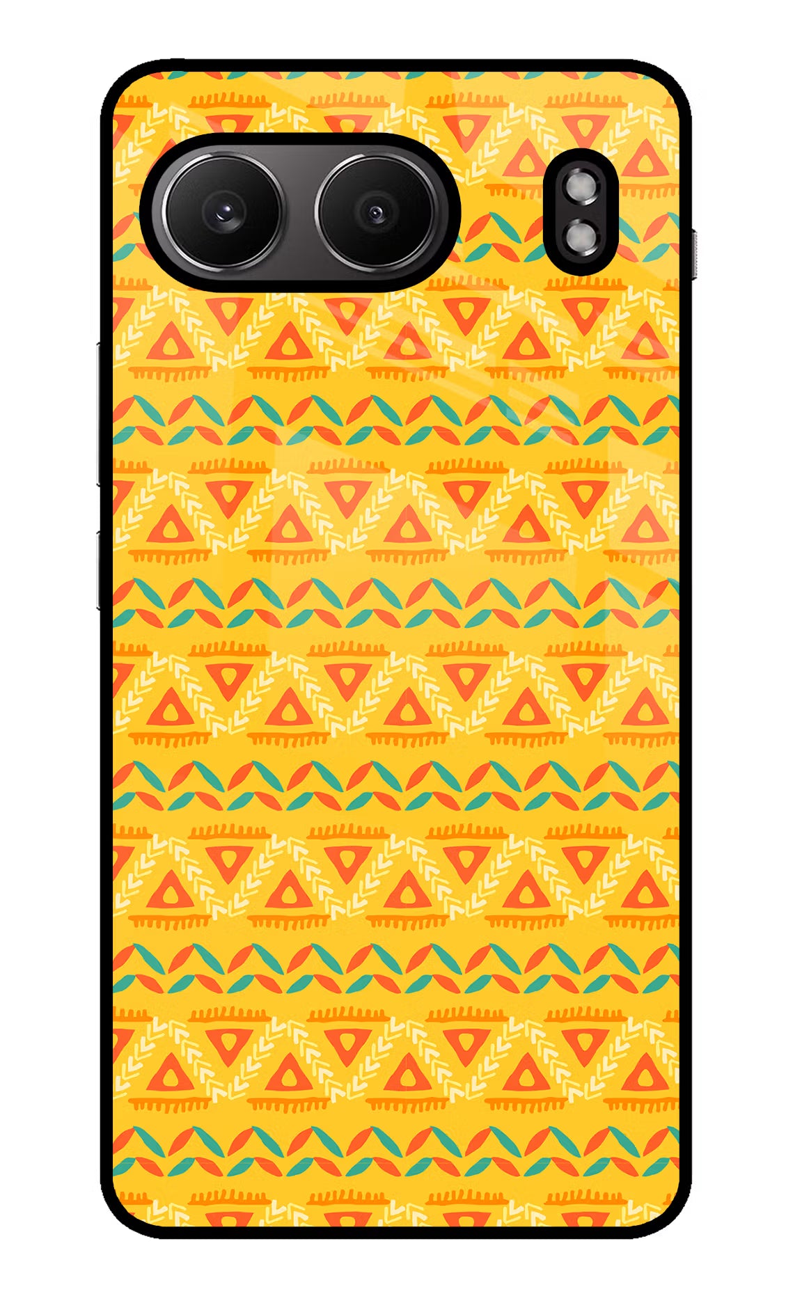 Tribal Pattern OnePlus Nord 4 Glass Case Back Cover by Casekaro