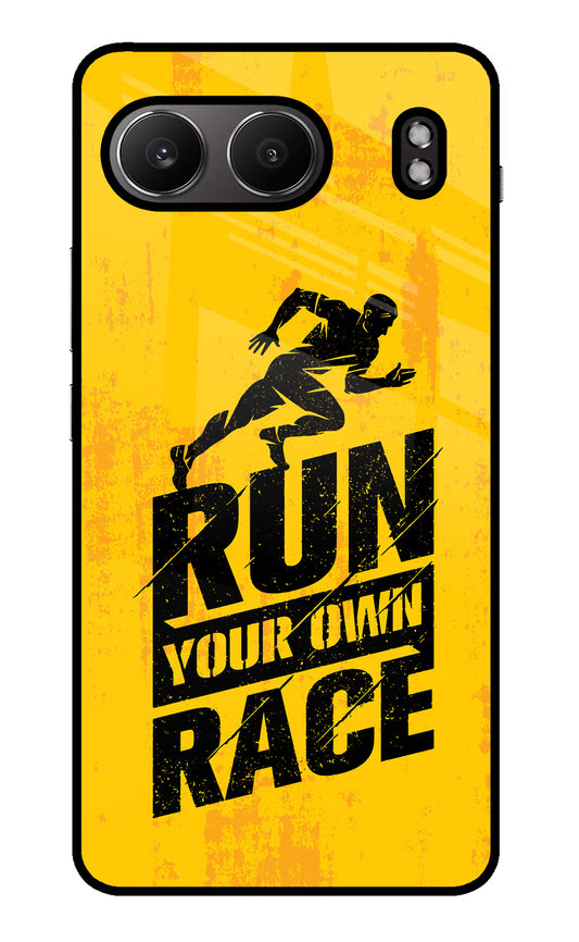 Run Your Own Race OnePlus Nord 4 Glass Case