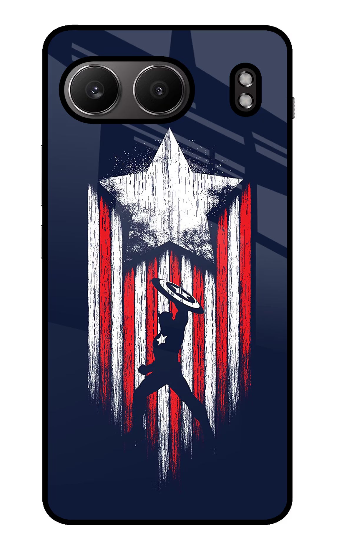 Captain America Marvel Art OnePlus Nord 4 Glass Case Back Cover by Casekaro
