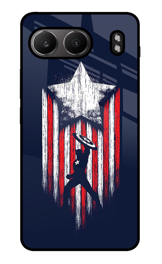Captain America Marvel Art OnePlus Nord 4 Glass Case