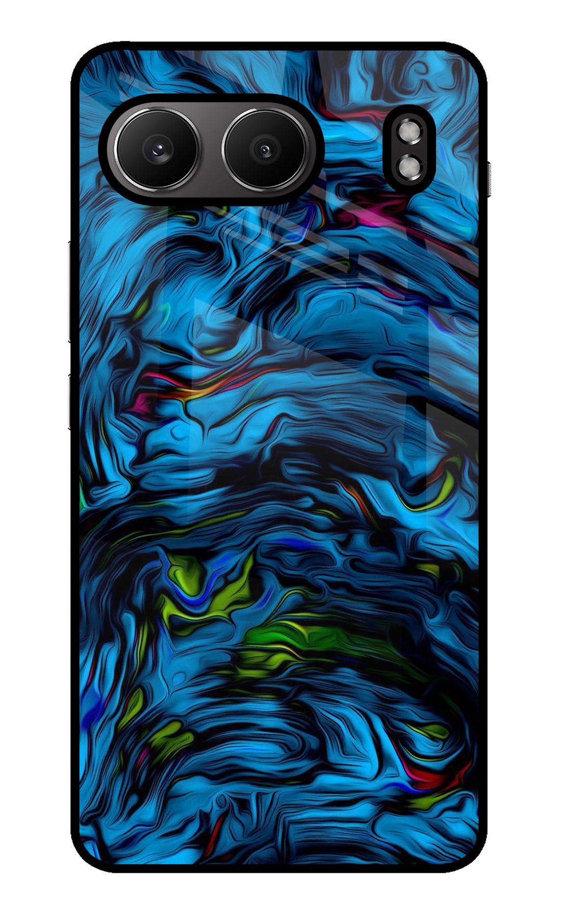 Dark Blue Abstract OnePlus Nord 4 Back Cover