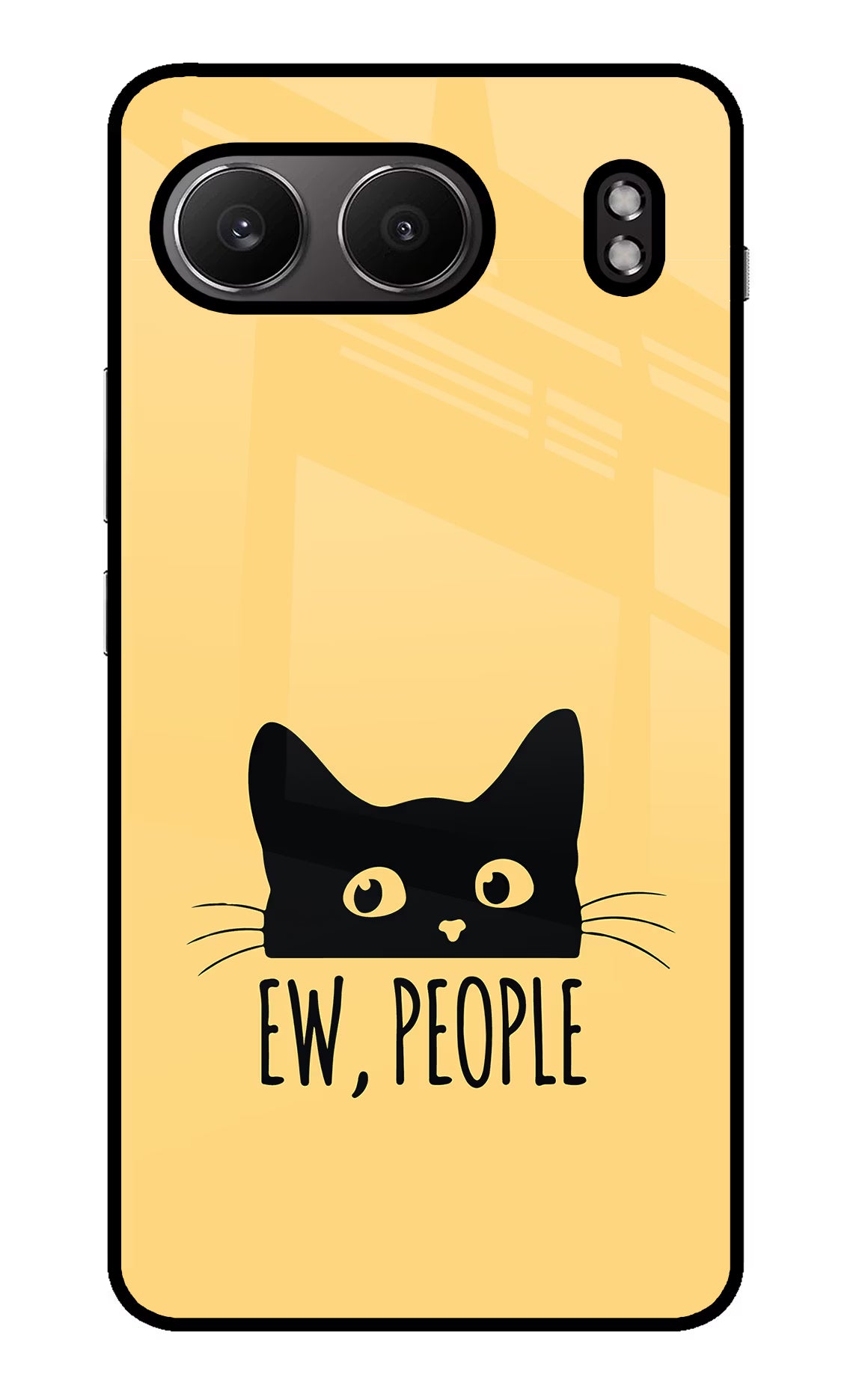 Ew People Catitude OnePlus Nord 4 Glass Case Back Cover by Casekaro